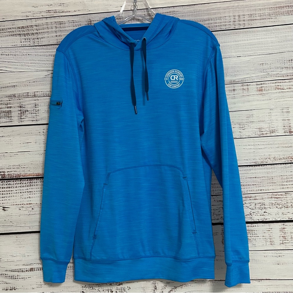 Cinnamon Rainbows Surf Co. Blue Hoodie – UPF 50, Size 14, EUC